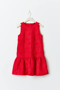 brocade dress - Rouge