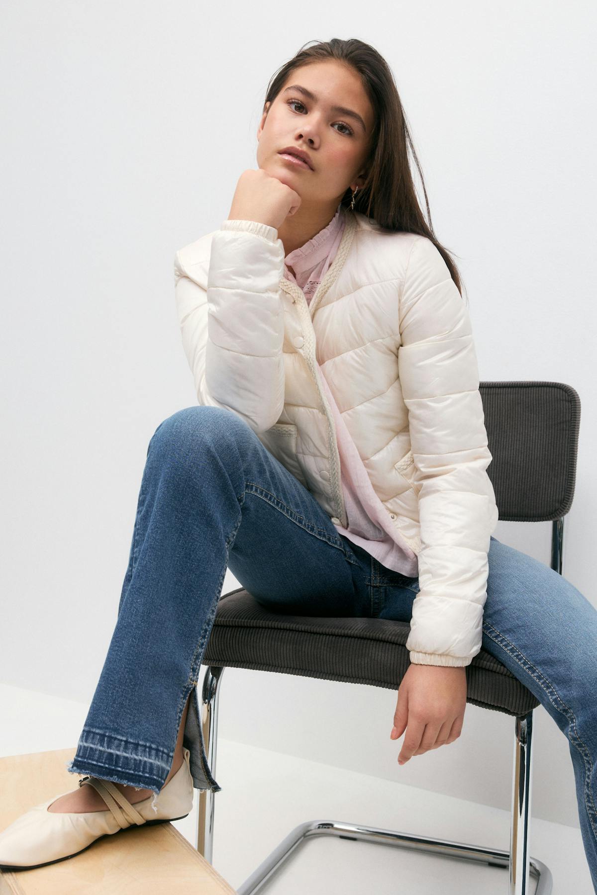 y lightweight jacket - Creme