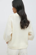 Knitted short sleeve top - Gardenia