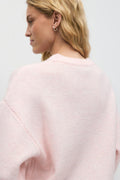 Knitted short sleeve top - Chalk pink