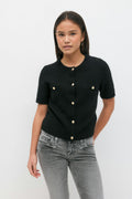 Y knitted cardigan - Vanilla
