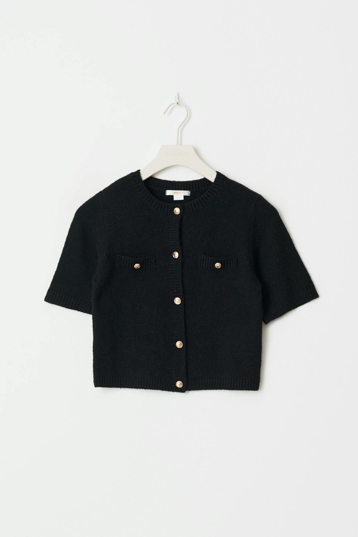 Y knitted cardigan - Noir