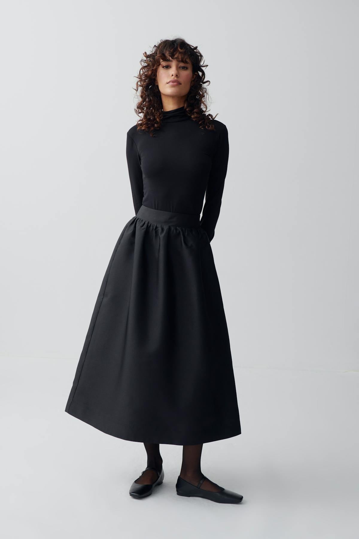 Midi skirt - Noir