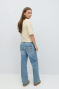 Sequin twisted jeans - Bleu clair