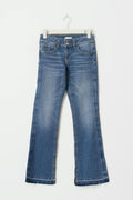 Slit fashion jeans - Mid blue