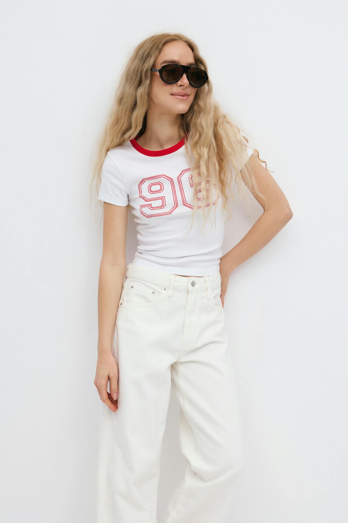 Printed tight top - Olive branch