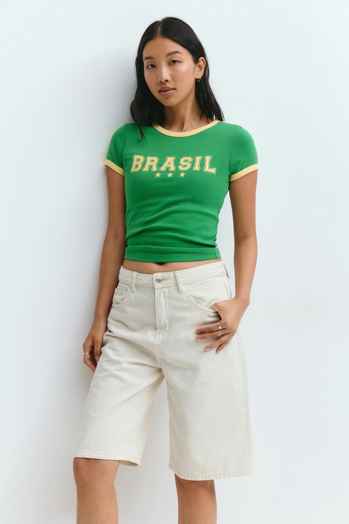 Printed tight top - Seashell