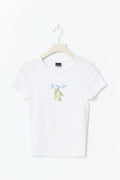Printed tight top - Olive branch