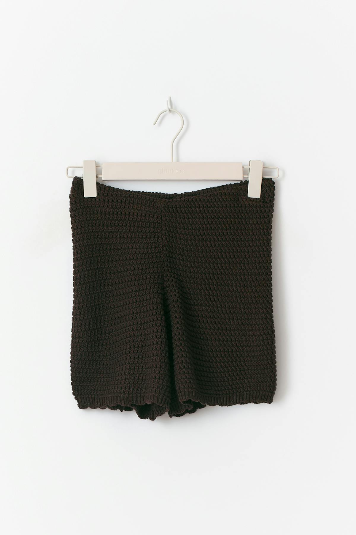 Knitted crochet shorts - Multicolore