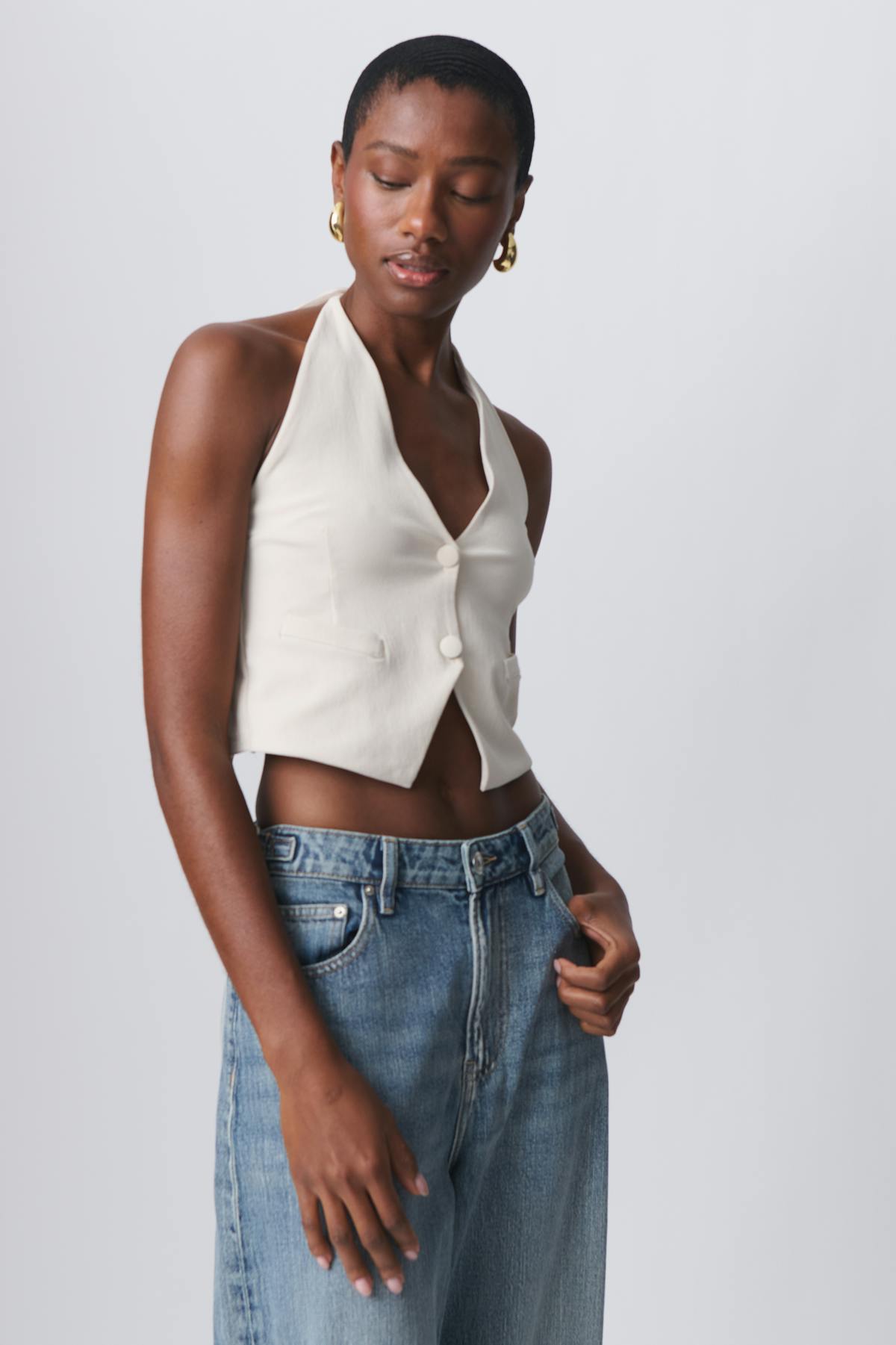 Halterneck vest - Tofu