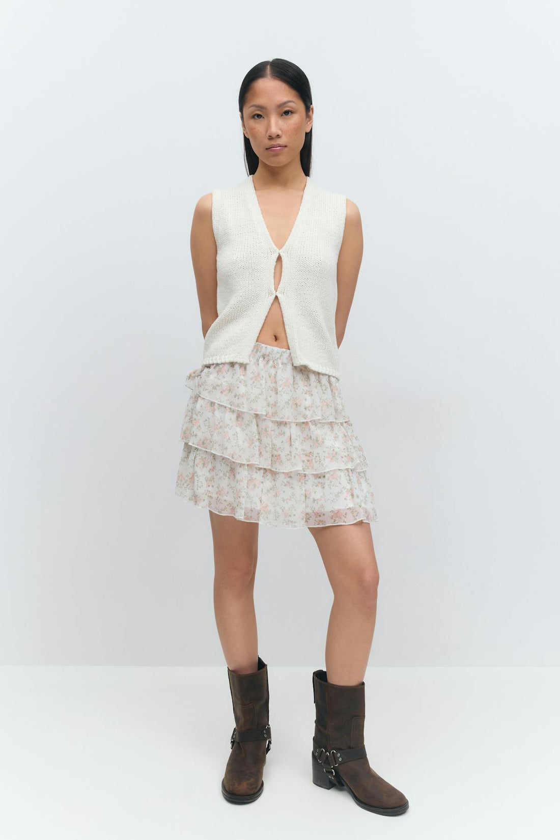 Chiffon skirt - Flower