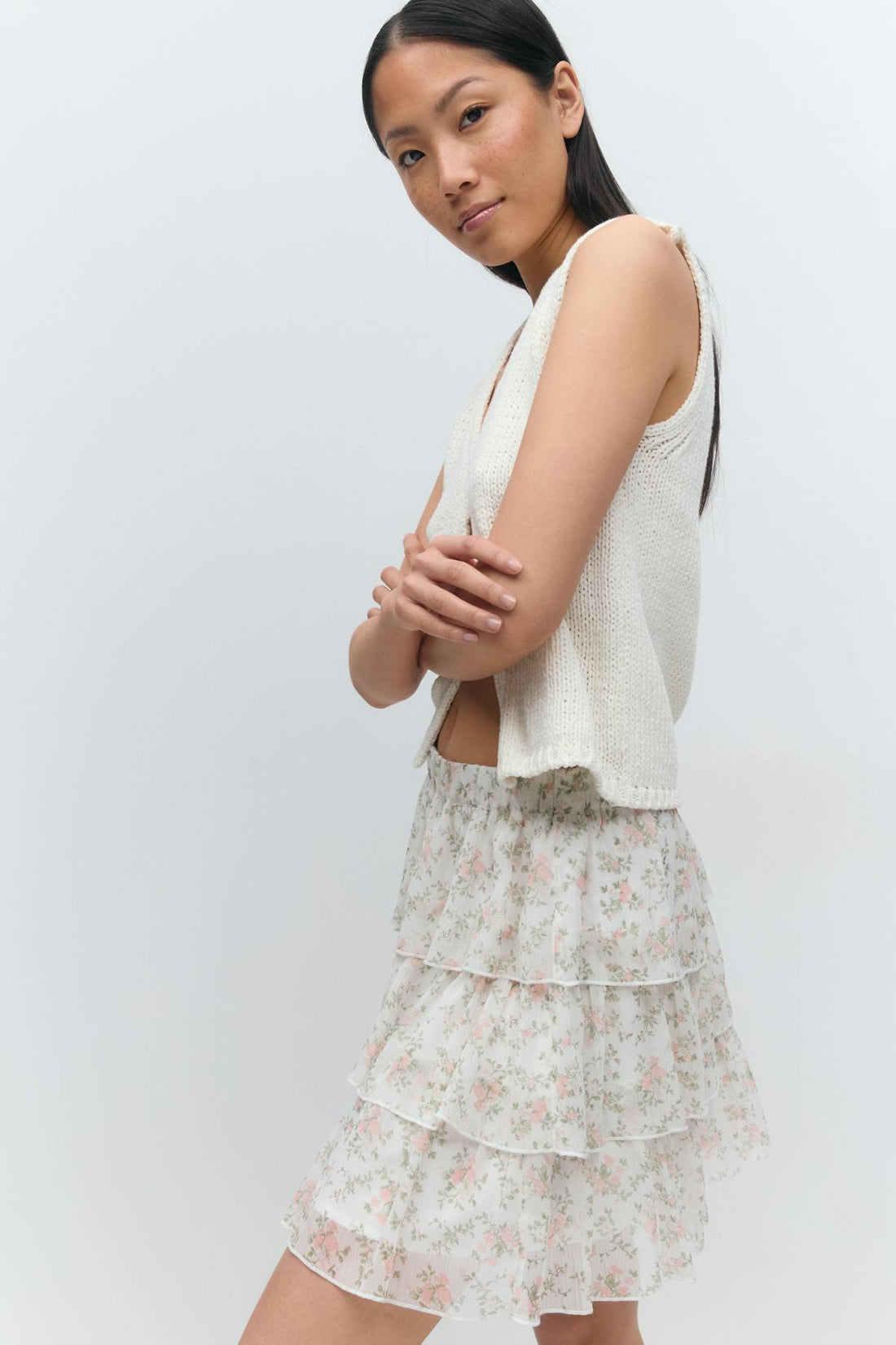 Chiffon skirt - Flower