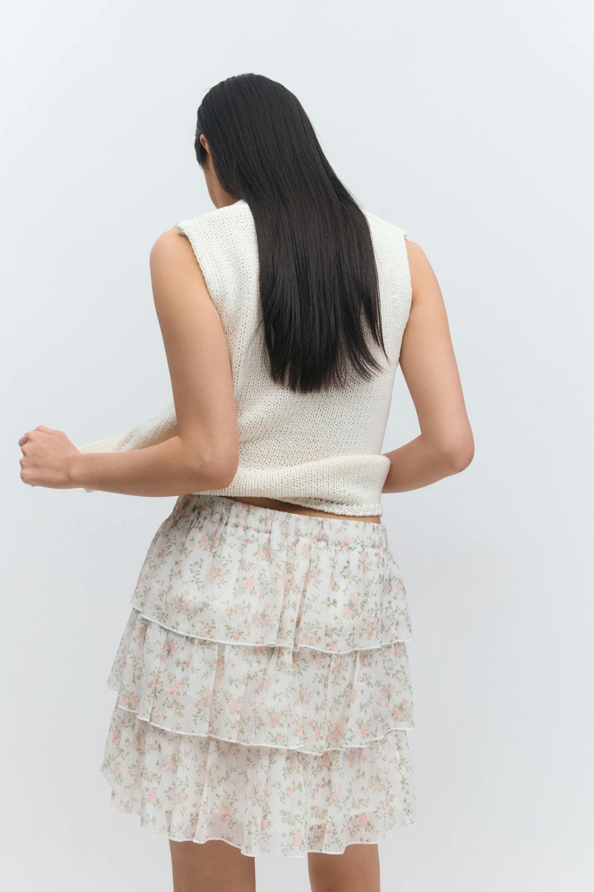 Chiffon skirt - Flower