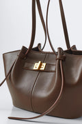 Midi long strap bag - Bordeaux