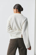 Tie front cardigan - Ecru