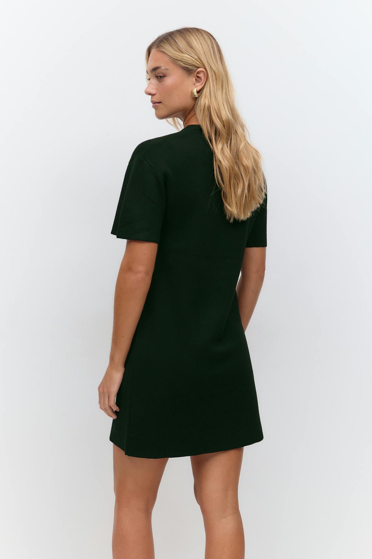 knitted dress - Black/white