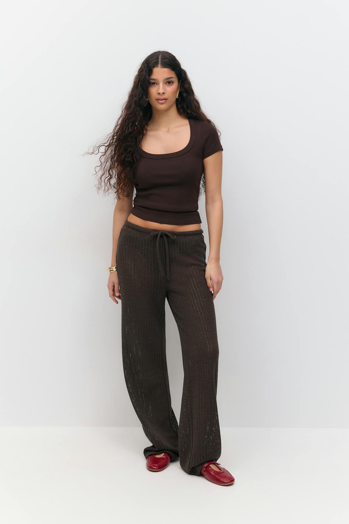 Crochet trousers - Blanc cassé