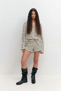 Crochet shorts - Stripe