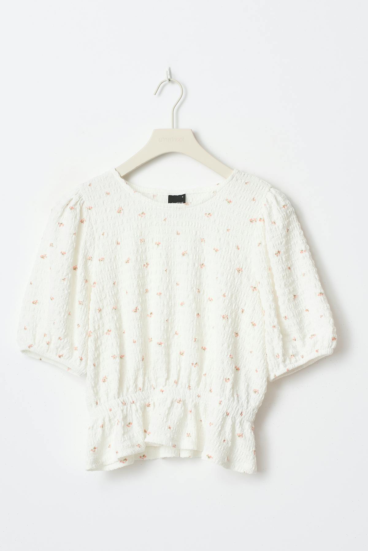 Puff sleeve top - Noir