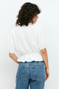 Puff sleeve top - Pink ditsy