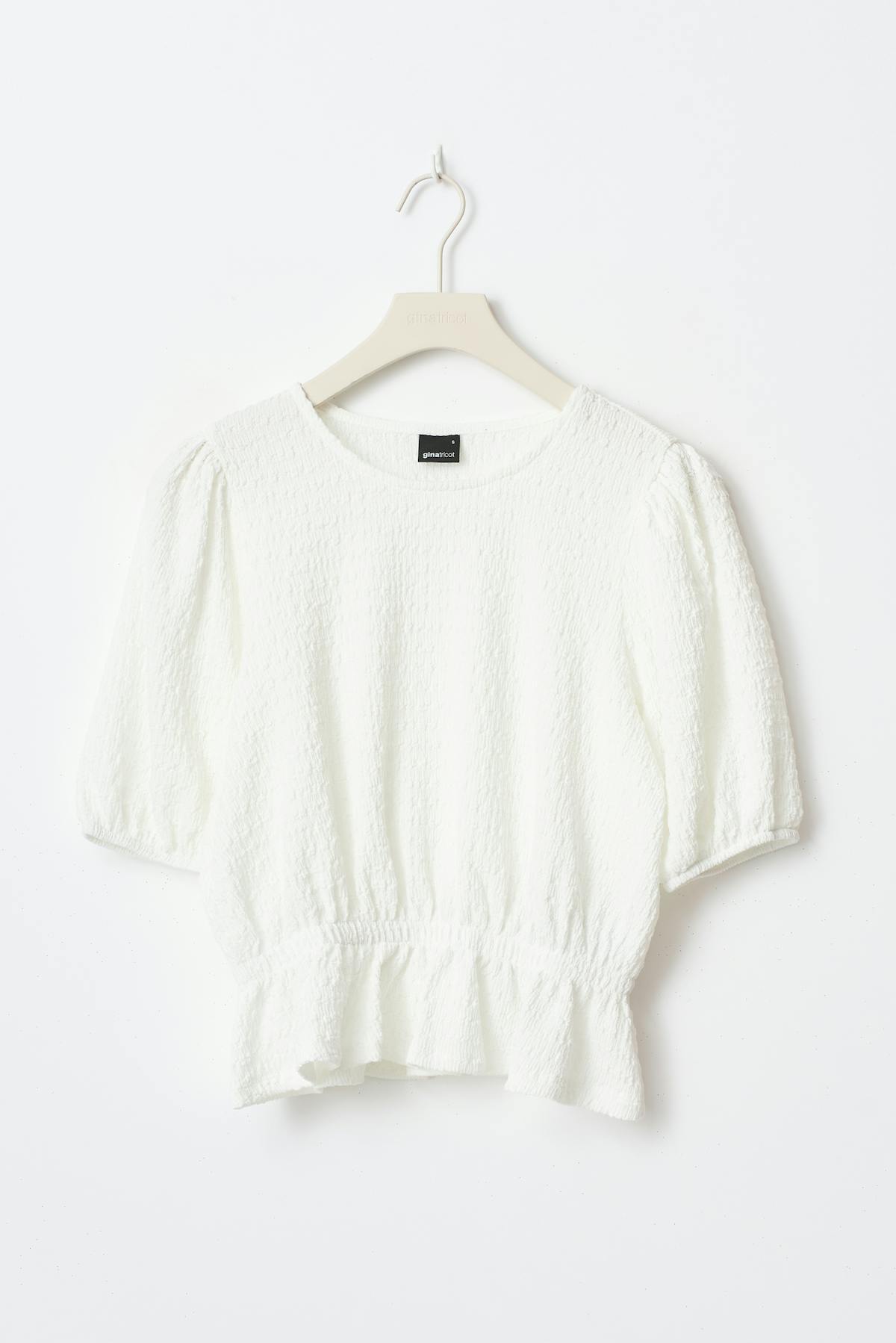 Puff sleeve top - Pink ditsy