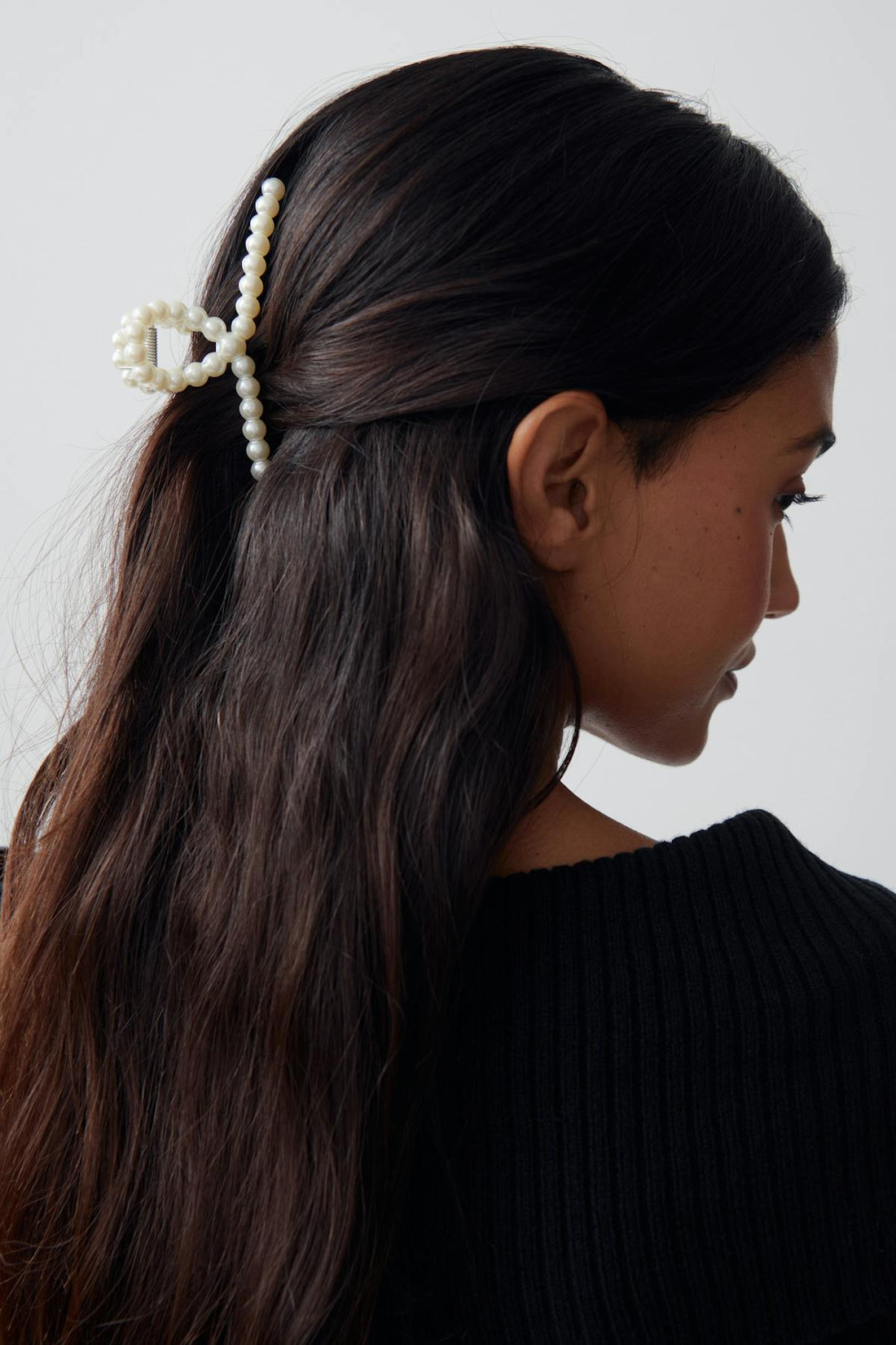 Pearl hair clip - Blanc