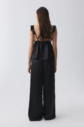 Satin pyjamas trousers - Noir