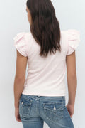 Y frill top - Violet