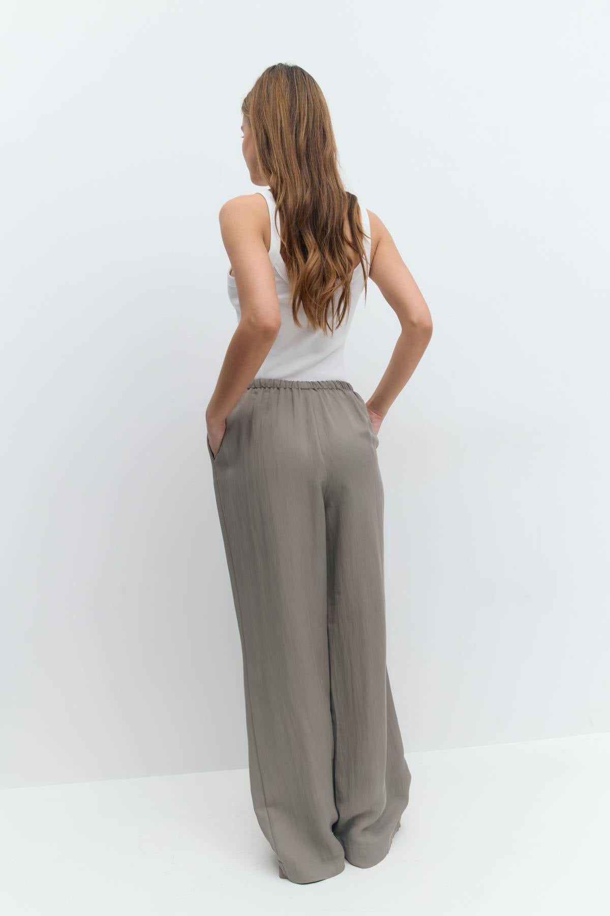 Relaxed wide trousers - Noir