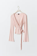 Wrap top - Pale lilac
