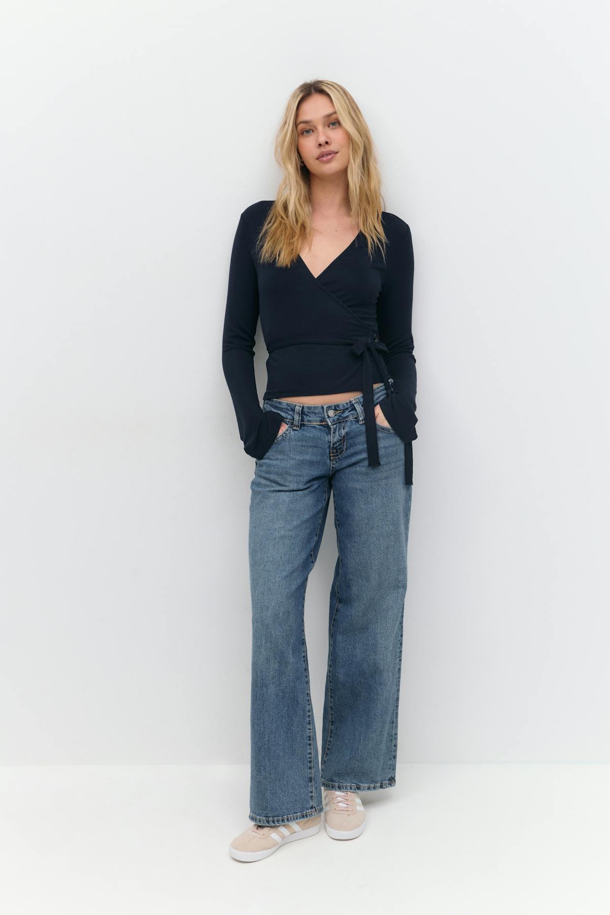 Wrap top - Skywriting