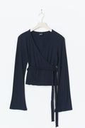 Wrap top - Skywriting