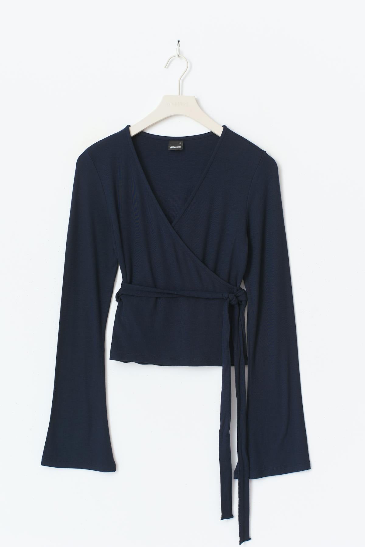 Wrap top - Skywriting