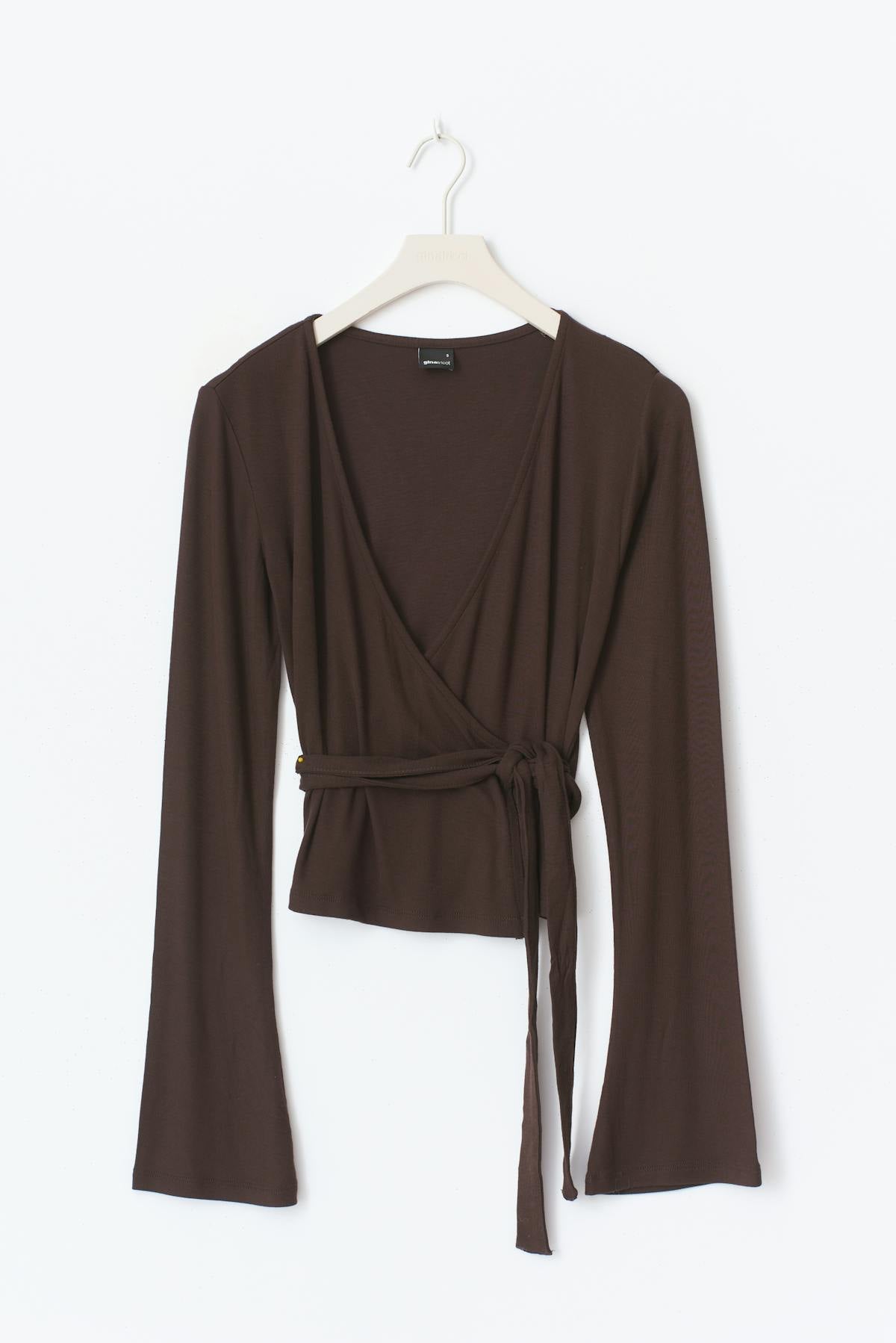 Wrap top - Skywriting