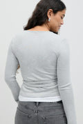 Wrap top - Pale lilac