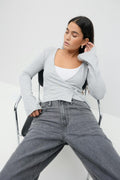 Wrap top - Pale lilac