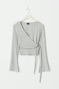 Wrap top - Pale lilac