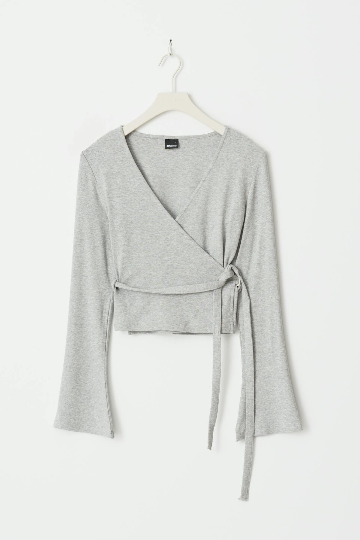 Wrap top - Pale lilac
