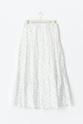 Lace maxi skirt - Flower aop