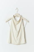 Soft touch halterneck top - Tofu