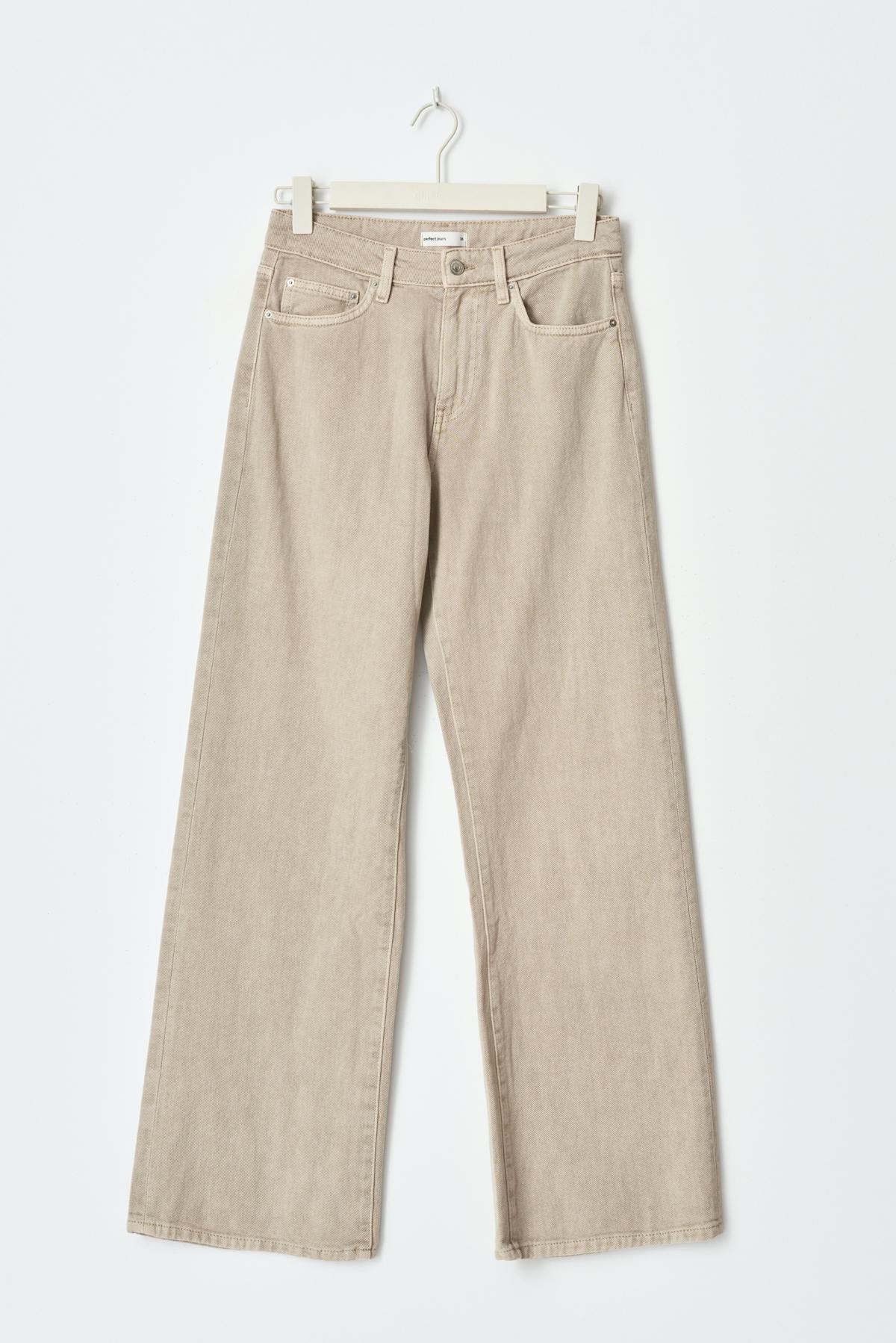 Perfect wide jeans - Ecru