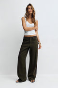Perfect wide jeans - Rose clair