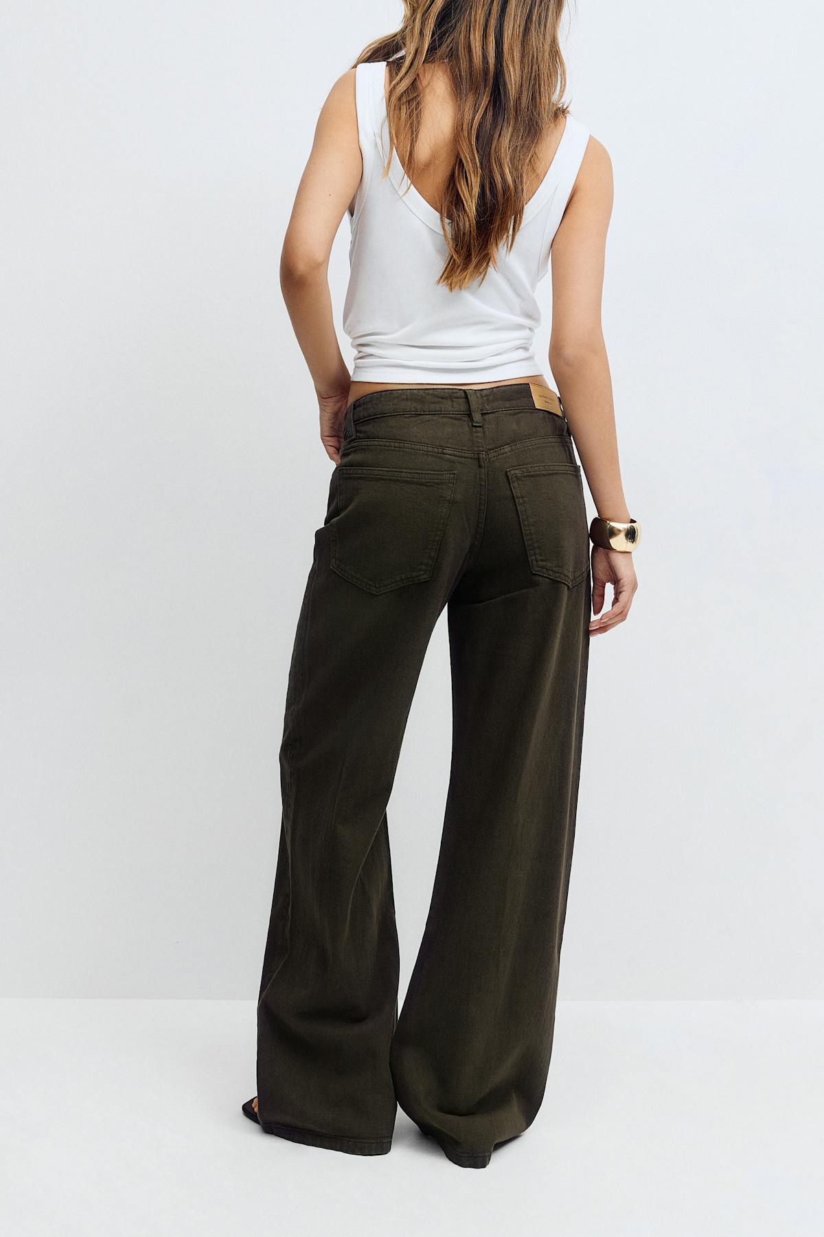 Perfect wide jeans - Rose clair