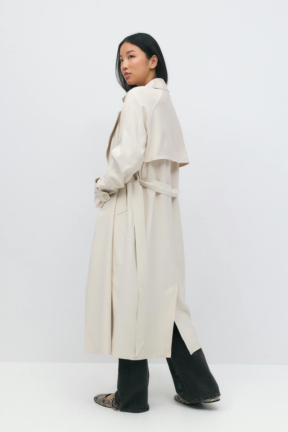 Long trench coat - Noir