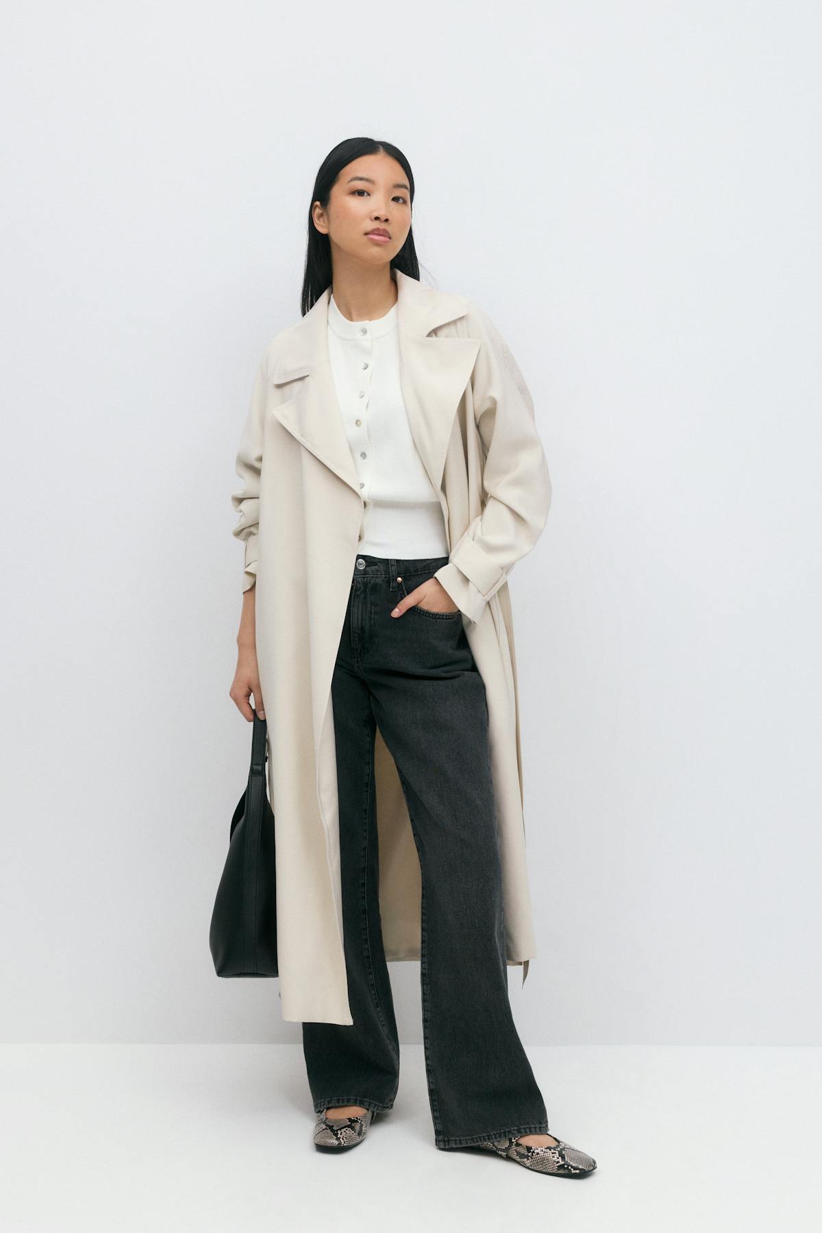 Long trench coat - Noir