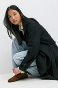 Long trench coat - Noir