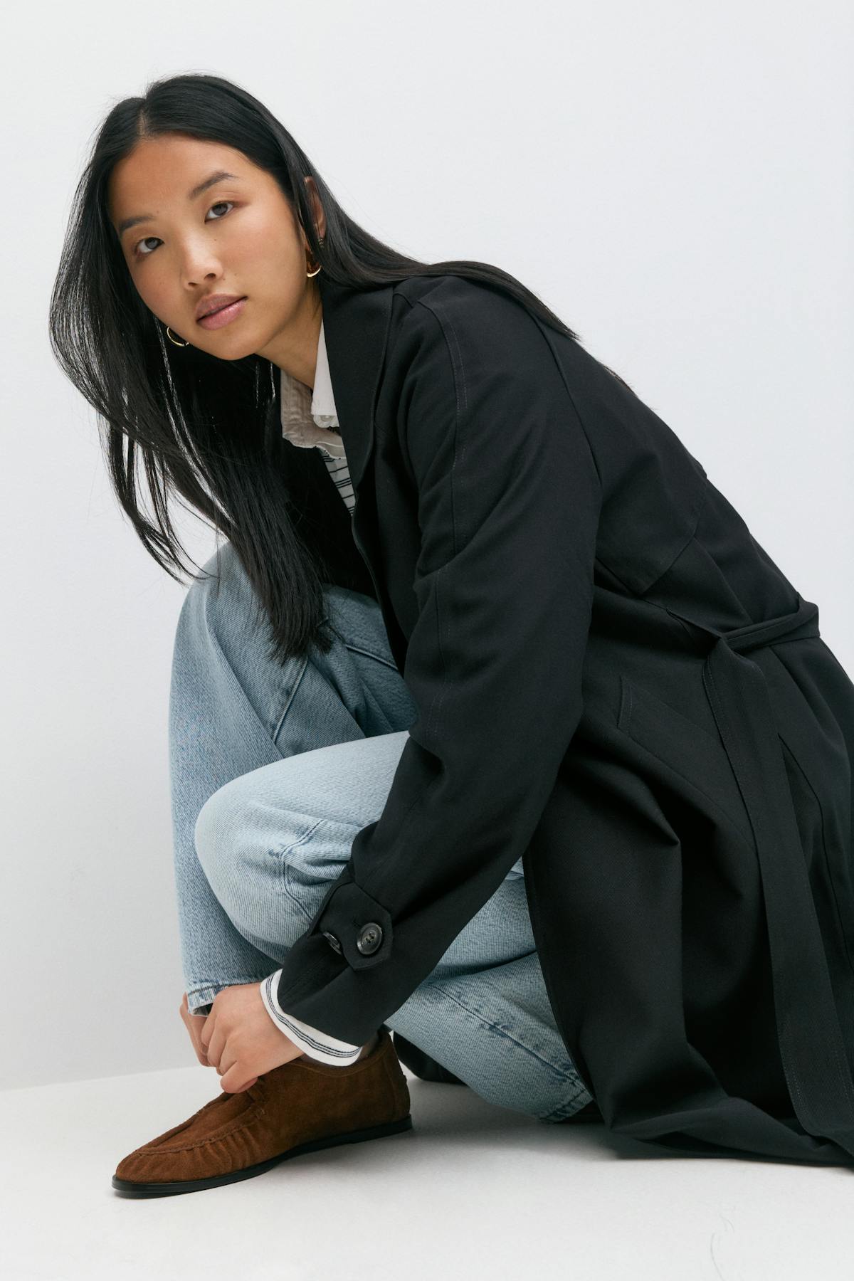 Long trench coat - Noir