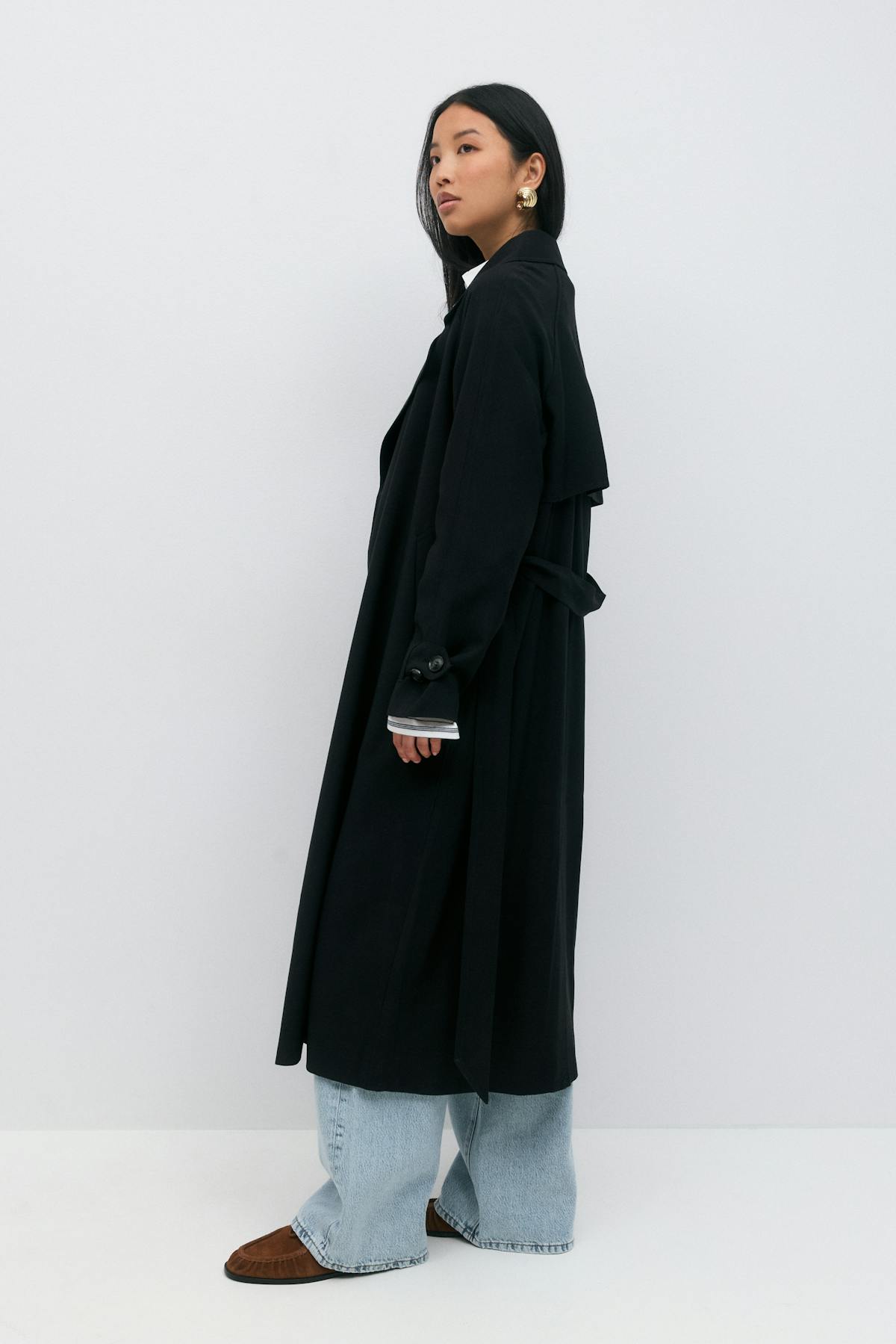 Long trench coat - Noir