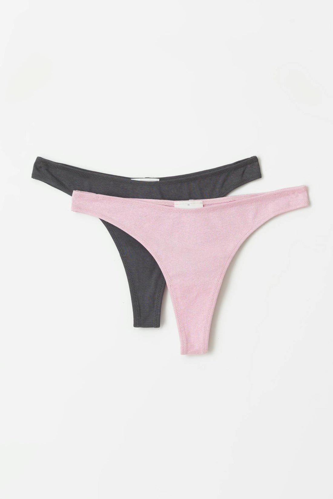 2-pack thong - Pink/grey
