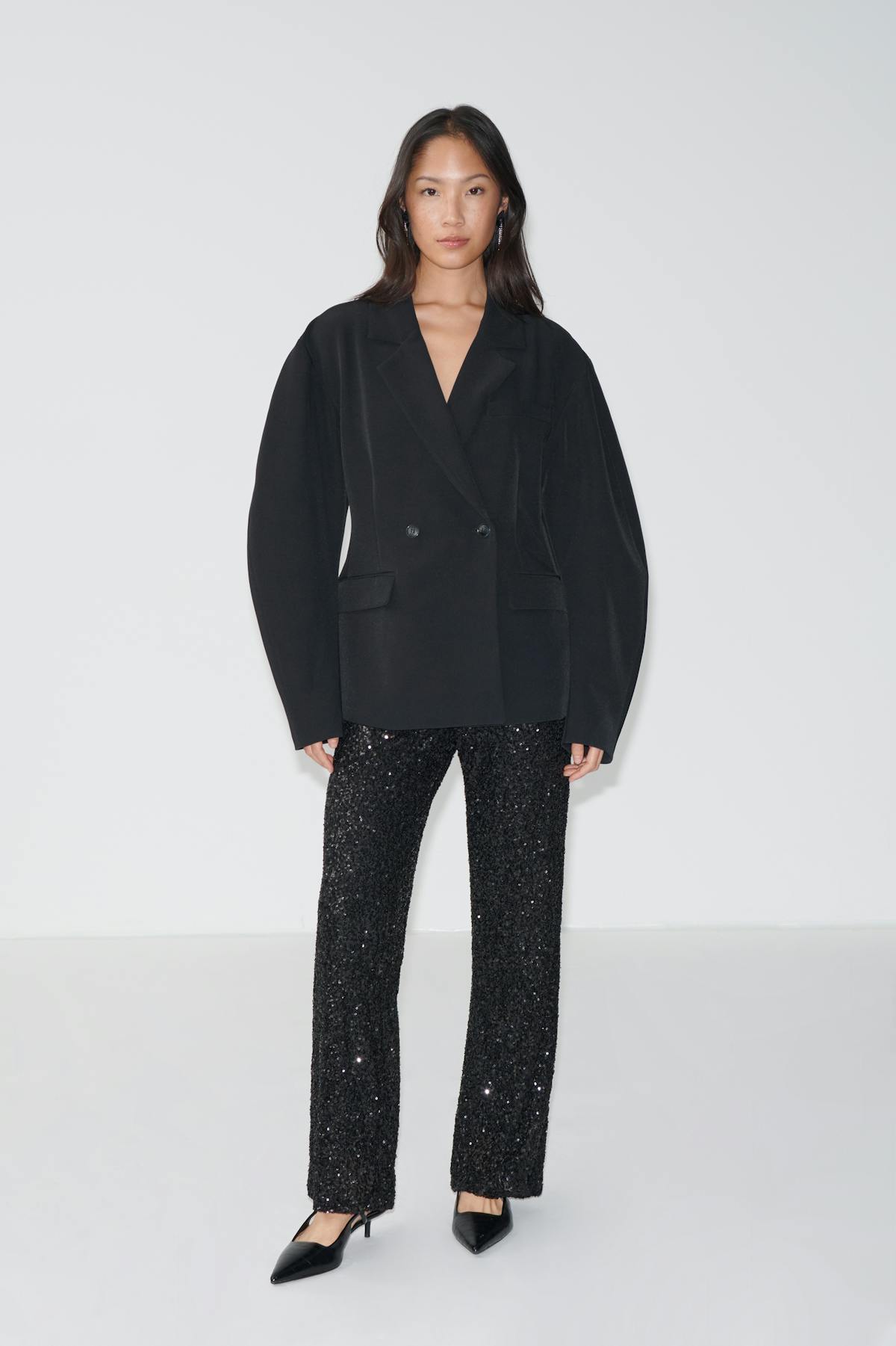 Sequins trousers - Noir